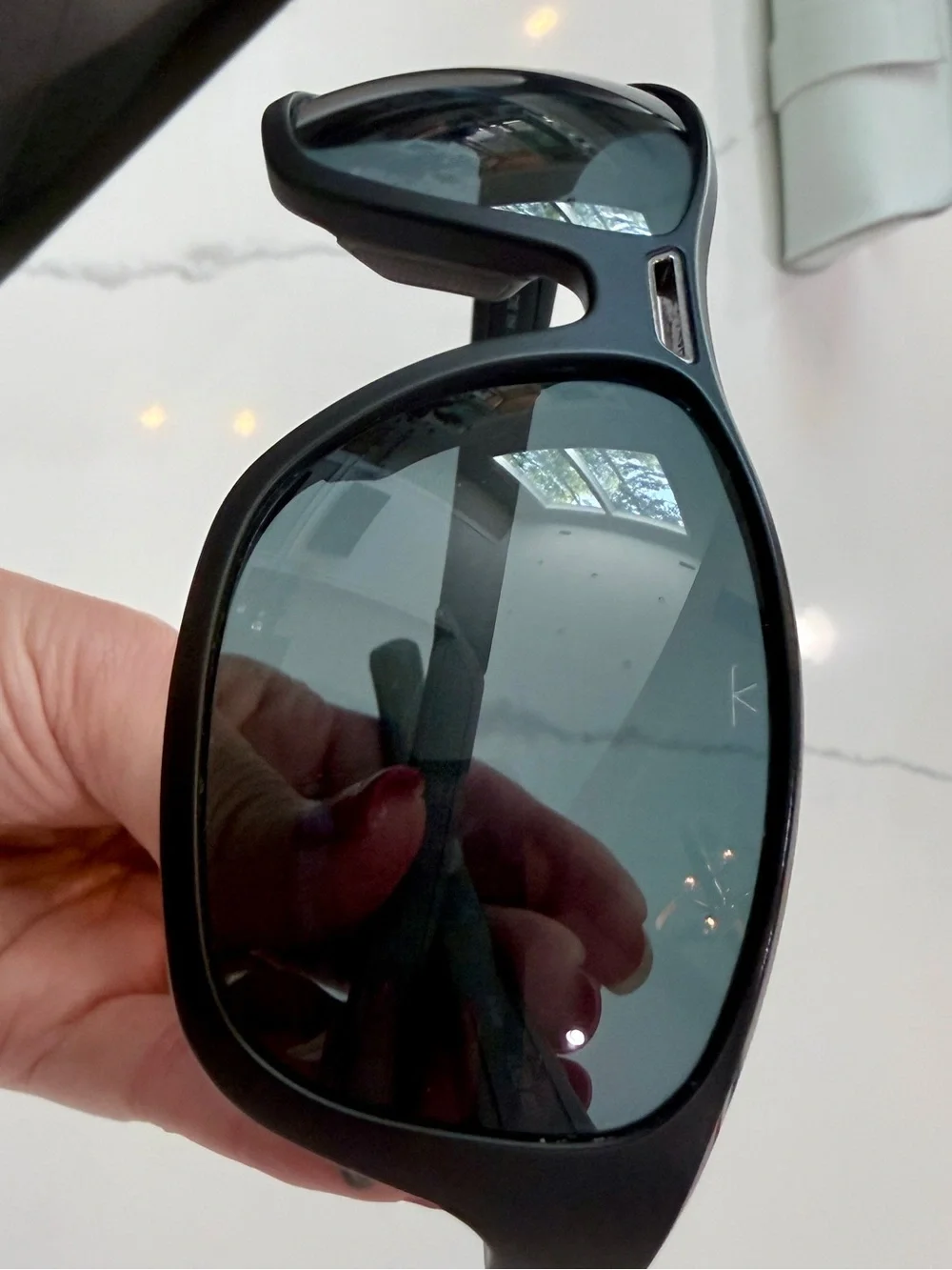 Vuarnet Black Sunglasses with White Case